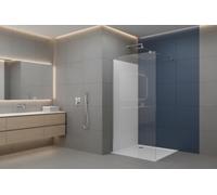 Walk in Shower Enclosure 8mm Tempered Safety Glass Wetroom Shower Screen Panel (1200mm Screen Only)