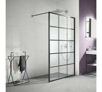 Walk In Shower Kermi WALK-IN XD Profil square 900x2000mm Black Soft