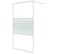 Walk-in Shower Wall with Clear ESG Glass Shower Screen Multi Sizes vidaXL