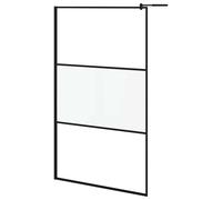 Walk-in Shower Wall with ESG Glass Bathroom Screen Shower Partition vidaXL
