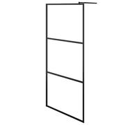 Vidaxl Walk-in Shower Wall With Half Frosted Esg Glass 90X195 Cm, Silver