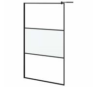 Walk-in Shower Wall with ESG Glass Bathroom Screen Shower Partition vidaXL