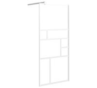 Vidaxl Walk-In Shower Wall With Clear Esg Glass 100X195 Cm Black