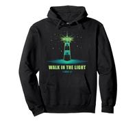 Walk in The Light - 1 John 1:7 Christian Faith Bible Verse Pullover Hoodie