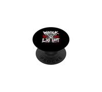 Walk In The Light Christian Cross Faith Graphic PopSockets Adhesive PopGrip