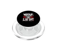 Walk In The Light Christian Cross Faith Graphic PopSockets PopGrip for MagSafe