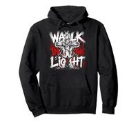 Walk In The Light Christian Cross Faith Graphic Pullover Hoodie