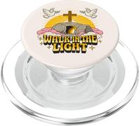 Walk In The Light Retro Vintage Cartoon Empty Tomb John 1:7 PopSockets PopGrip for MagSafe