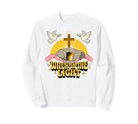 Walk In The Light Retro Vintage Cartoon Empty Tomb John 1:7 Sweatshirt