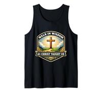 Walk in Wisdom As Christ Taught Us Christian Jesus Faith God Tank Top