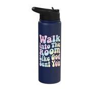 Walk Into The Room Like God Sent You Stainless Steel Insulated Water Bottle