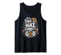 Walk Love Faith Christian Hiking Outdoor Scripture Design Tank Top