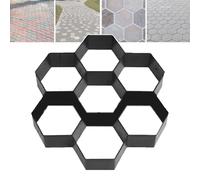 Walk Maker, Reusable Plastic DIY Paving Mould, Size 30-50cm, Smooth Demoulding, Irregular Pattern, PP Material, Easy to Clean + Can Be Reused, for Garden, Patio,G