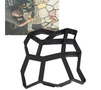 Walk Maker, Reusable Plastic DIY Paving Mould, Size 30-50cm, Smooth Demoulding, Irregular Pattern, PP Material, Easy to Clean + Can Be Reused, for Garden, Patio,B