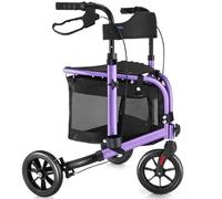 WALK MATE 3 Wheel Rollator Walker, Purple