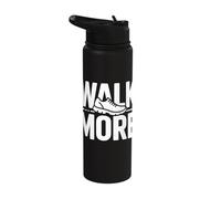 Walk More Walking Step Counter 10k Steps Stainless Steel Insulated Water Bottle