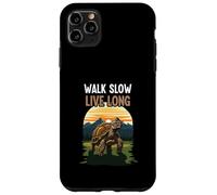 Walk Slow Live Long Tortoise Turtle Nature Outdoor Lover Case for iPhone 11 Pro Max