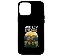 Walk Slow Live Long Tortoise Turtle Nature Outdoor Lover Case for iPhone 12 Pro Max