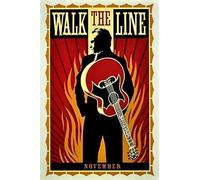 Walk The Line .. Johnny Cash ... Classic Movie Poster ... Various Sizes (A4 Size 21 x 29 cms)