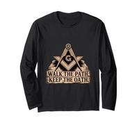 Walk The Path Keep The Oath Freemason Crest Long Sleeve T-Shirt