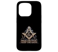 Walk the Path Keep the Oath Freemason Square Compass Case for iPhone 15 Pro
