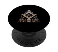 Walk the Path Keep the Oath Freemason Square Compass PopSockets Adhesive PopGrip