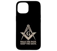 Walk the Path Keep the Oath Masonic Emblem Case for iPhone 15