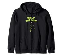 Walk The Path Personal Journey Motivation Design Zip Hoodie