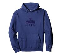 Walk to End Alzheimer's Awareness Charity Event Support Pullover Hoodie, Adult Unisex, Navy, XL