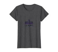 Walk to End Alzheimer's Awareness Charity Event Support T-Shirt, Women, Dark Heather Grey, XXL