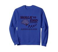 Walk to End Alzheimers Awareness Fundraiser Support Sweatshirt, Adult Unisex, Royal Blue, M