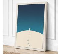 Walk to the Lighthouse Canvas Wall Art Print 30x20 Inch