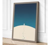 Walk to the Lighthouse Canvas Wall Art Print 30x20 Inch