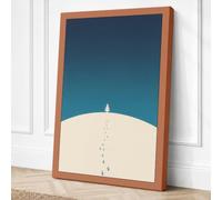 Walk to the Lighthouse Canvas Wall Art Print 30x20 Inch