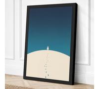 Walk to the Lighthouse Canvas Wall Art Print 36x24 Inch