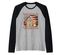 Walk With A Limp Weld Like A Pimp Welding Welder USA Flag Raglan Baseball Tee