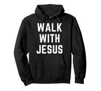 Walk With Jesus Christian Faith Bible Worship Apparel Pullover Hoodie