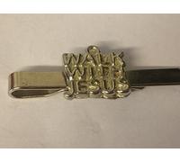 Walk With Jesus TG528 Made From Fine English Modern Pewter on a Tie Clip (slide) POSTED BY US GIFTS FOR ALL 2016 FROM DERBYSHIRE UK