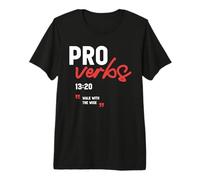 Walk with The Wise Proverbs 13:20 Christian Bible Verse Premium T-Shirt