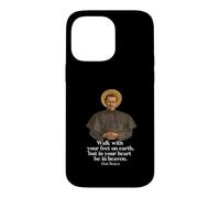 Walk With Your Feet On Earth Tee Saint John Bosco Print Case for iPhone 14 Pro Max