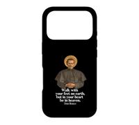 Walk With Your Feet On Earth Tee Saint John Bosco Print Case for iPhone 17 Pro