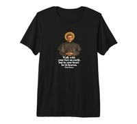 Walk with Your Feet On Earth Tee Saint John Bosco Print Premium T-Shirt