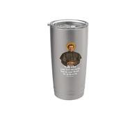 Walk with Your Feet On Earth Tee Saint John Bosco Print Stainless Steel Insulated Tumbler