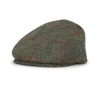WALKER AND HAWKES - 100% British Wool Standedge Tweed Flat Cap - Army Green - L (59cm)