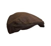 WALKER AND HAWKES - Corduroy Alton Flat Cap - Brown - 2XL (61cm)