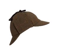WALKER AND HAWKES - Derby Tweed Woodstock Deerstalker Hat - Brown Tweed - X-Large (60cm)