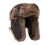 WALKER AND HAWKES - Faux Fur Tibbets Trapper Hat - Brown - S/M (57/58cm)