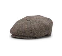 WALKER AND HAWKES - Harris Tweed 8-Panel Thomas Baker Boy Cap - Clinton Brown - XXL (61cm)