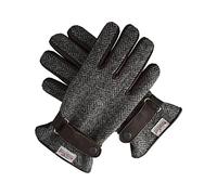WALKER AND HAWKES - Harris Tweed Hallbrook Gloves - Steel Grey - Large