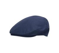 WALKER AND HAWKES - Irish Linen Beltoy Flat Cap - New Indigo - XXL (61cm)
